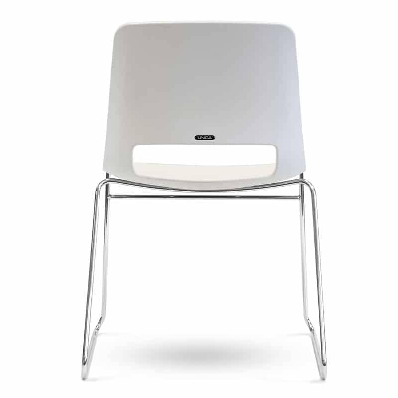 image of white unicore sled chair