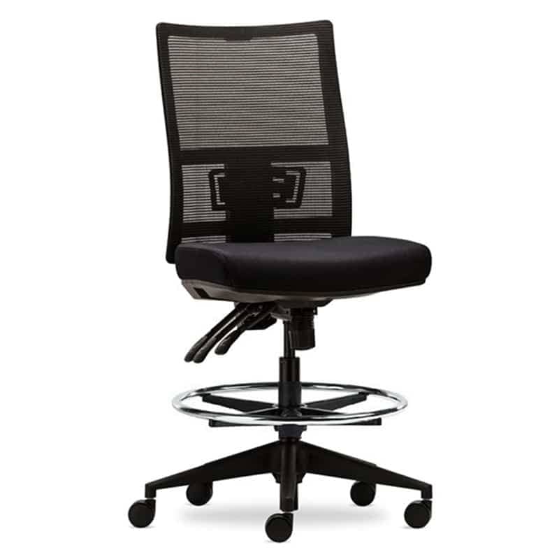 image of black ega draft chair for offices