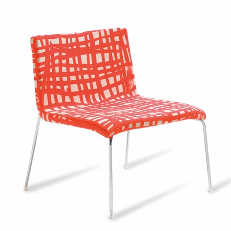 image of red pattern corvi lounge for offices