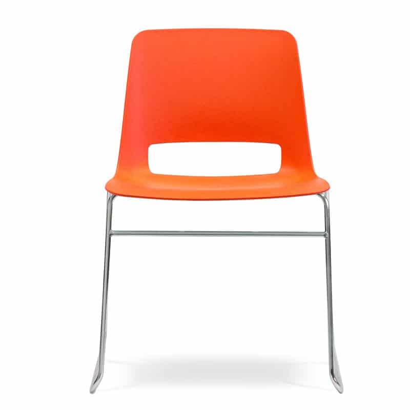 image of orange unicore sled chair