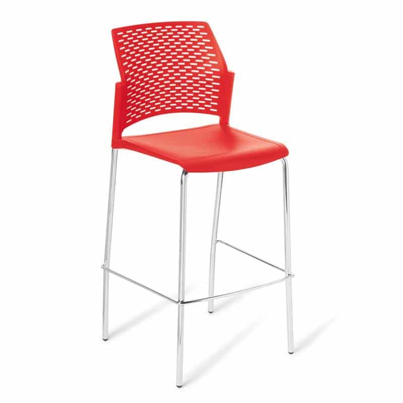 image of red punk stool