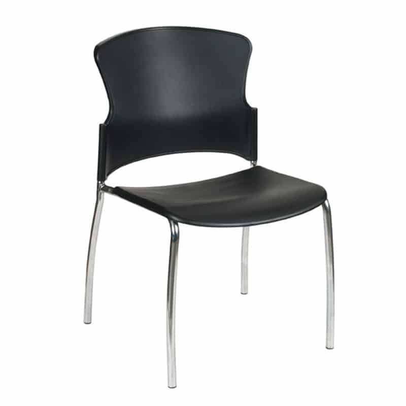 image of black fuge chair no arms