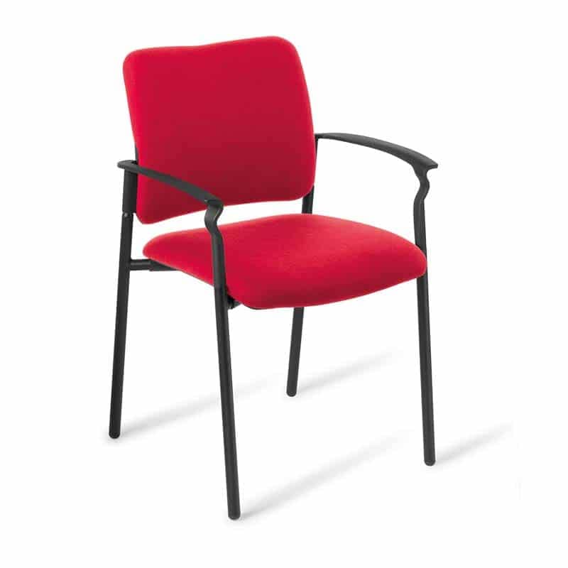image of red pixie chair with arms