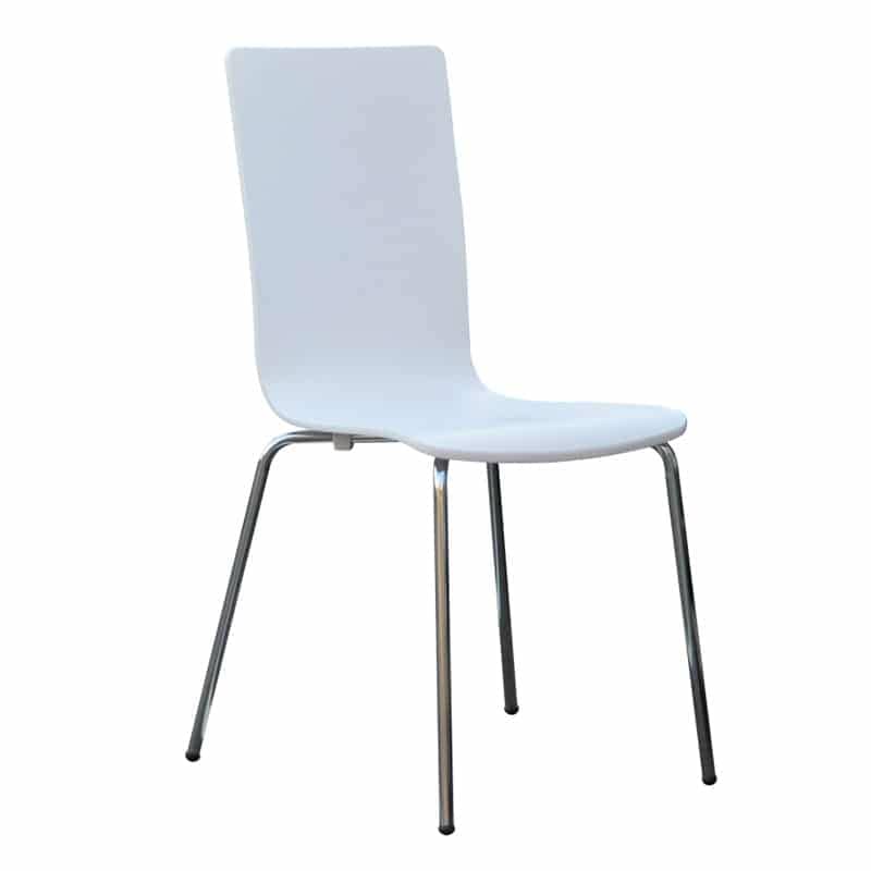 image of white avora chair for offices