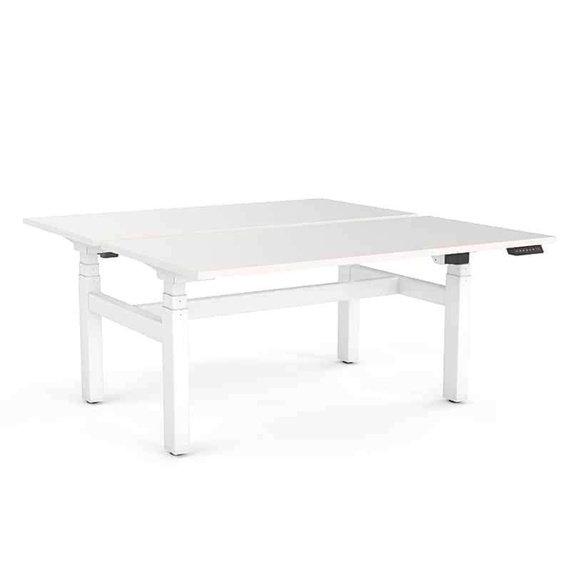 image of white active electric desks no screen