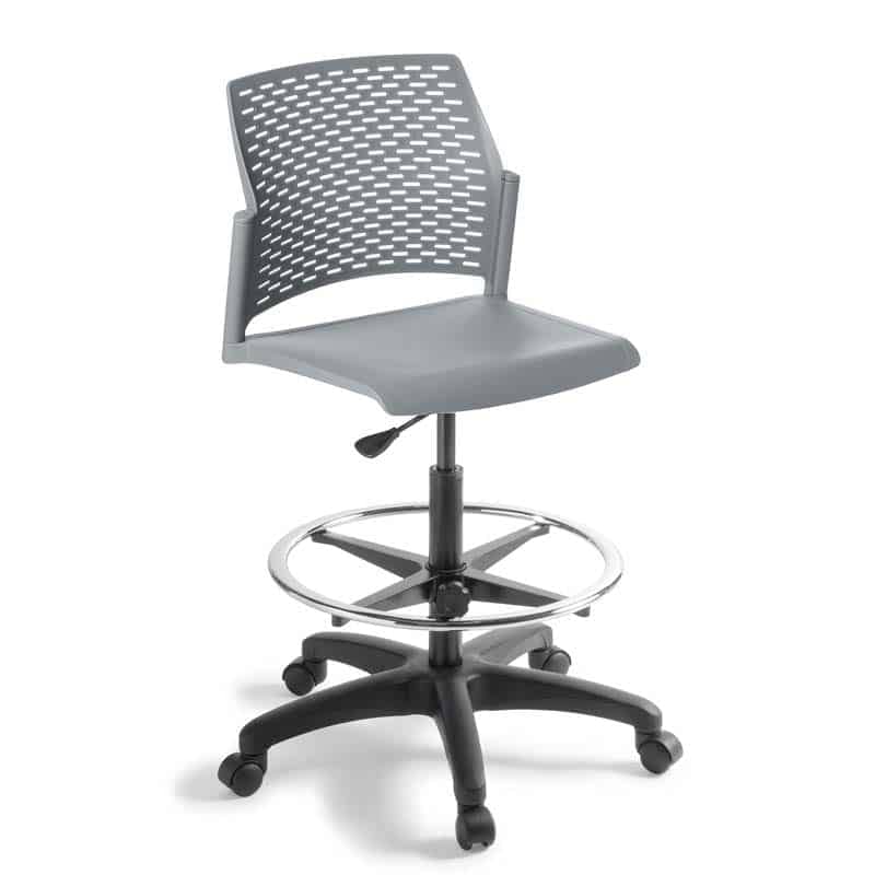 image of grey punk draft chair