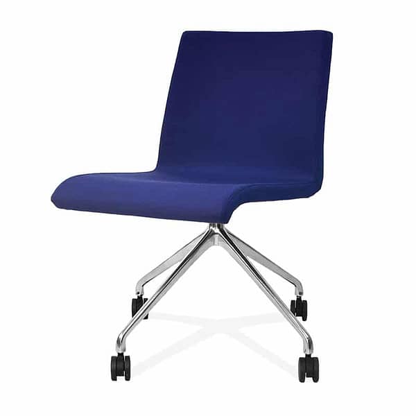 image of blue corvi four star chair for offices
