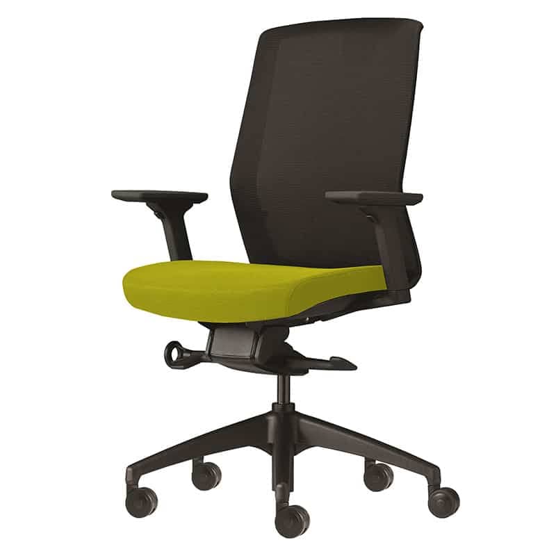 image of yellow aventra chair for offices