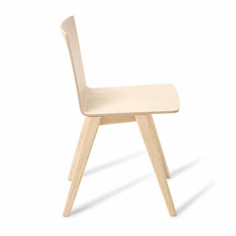 image of side timber bente chair for offices