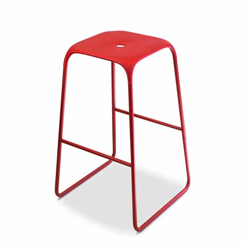 image of red billy stool for offices