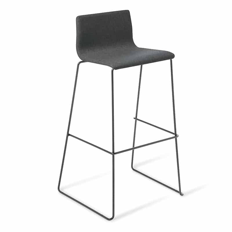 image of sled callum stool charcoal