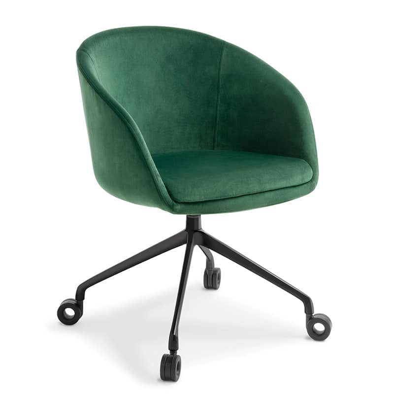 image of green camilla swivel chair for offices