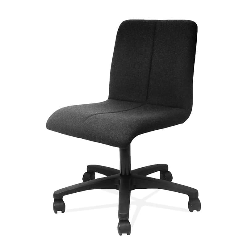 image of black corvi five star chair for offices