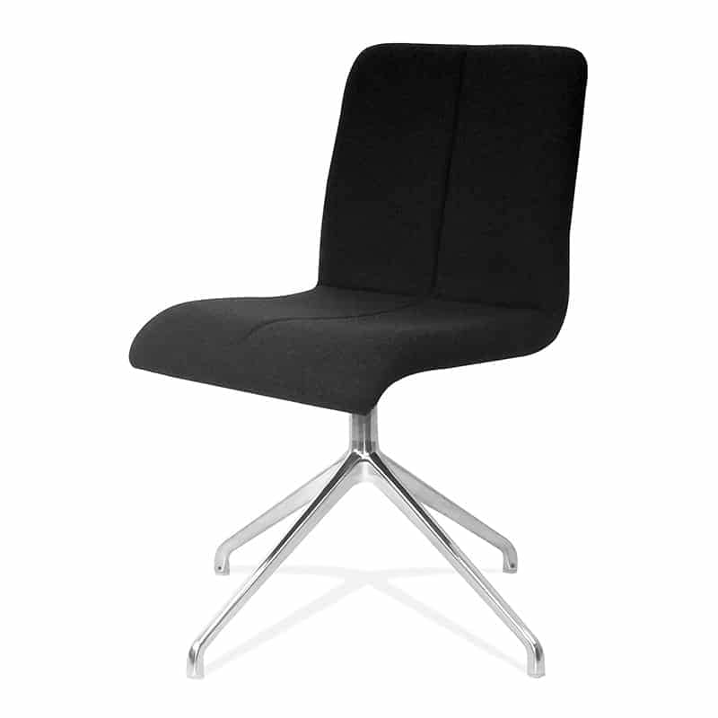 image of black corvi four star chair for offices
