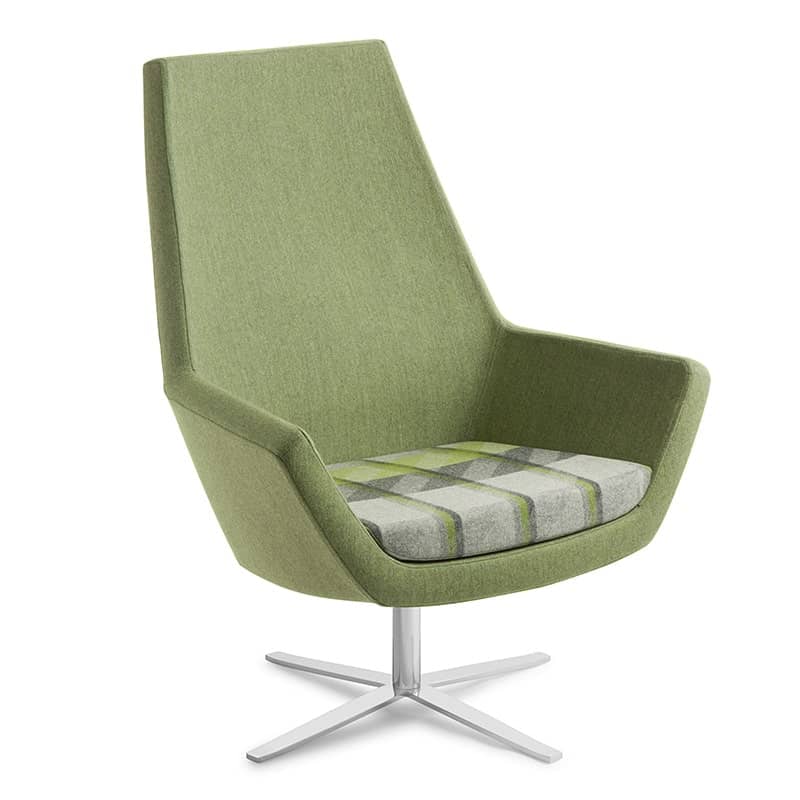 image of green eden four star swivel chair for offices