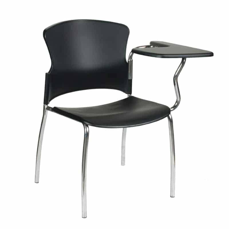 image of black fuge tablet arm chair for offices