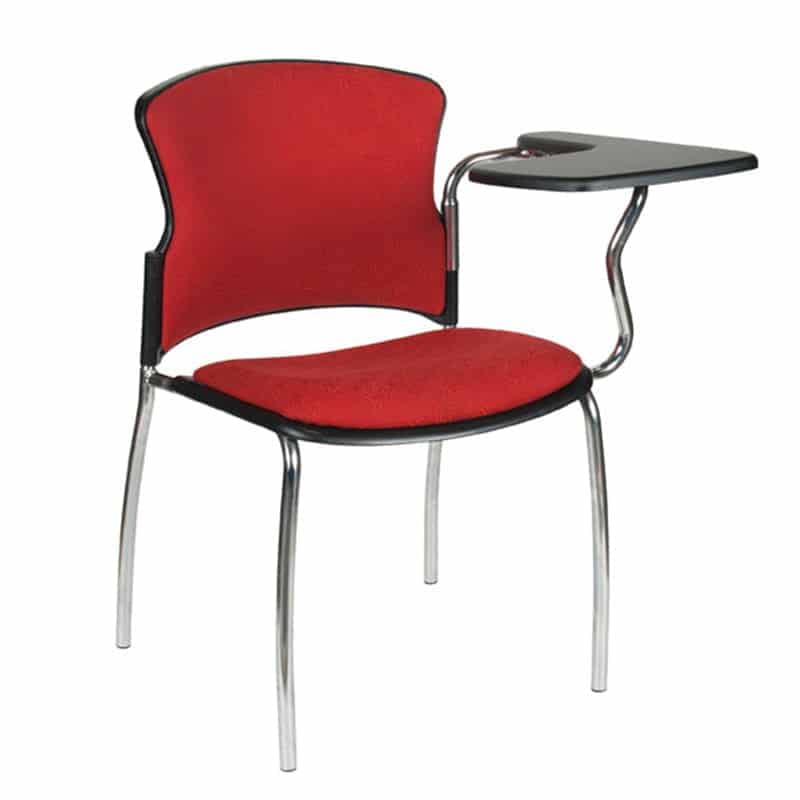image of red fuge tablet arm chair for offices