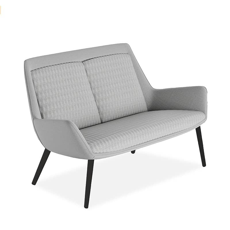 image of atticus two seater chair for offices