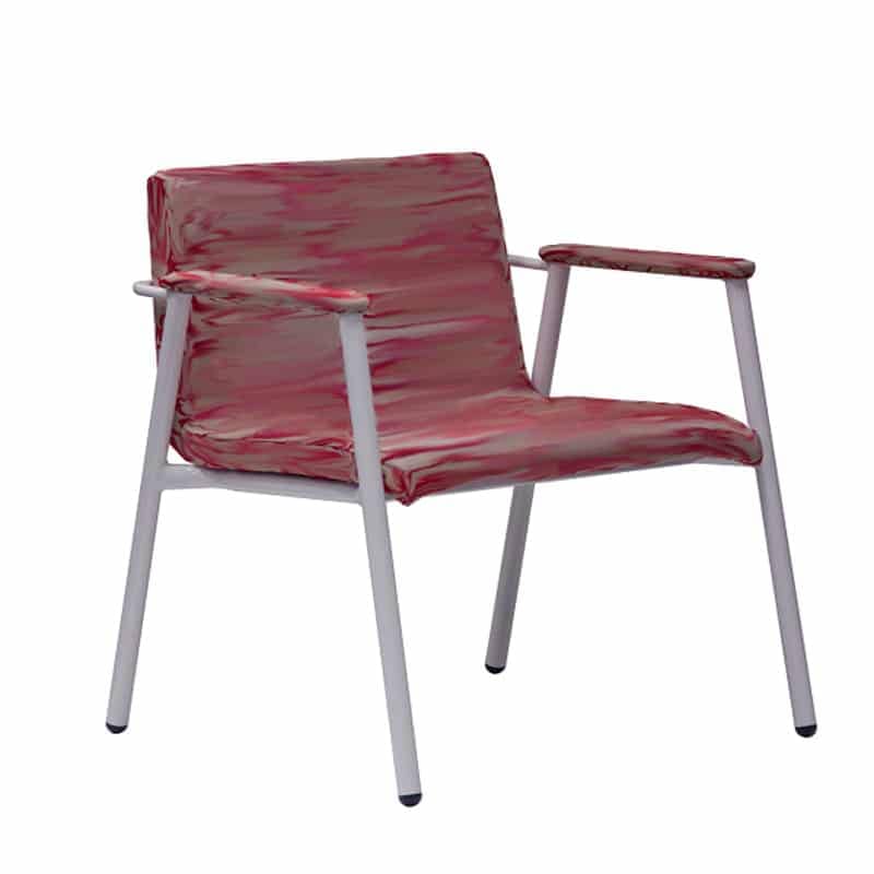 image of red corvi bariatric chair for offices
