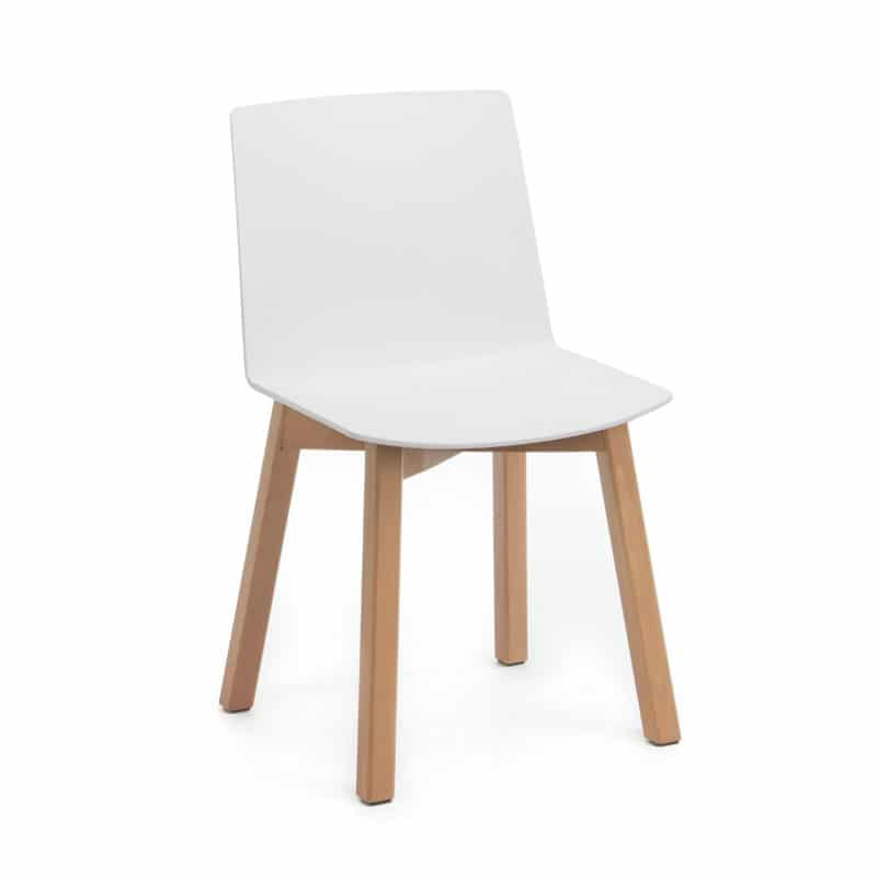 image of white timber jump chair