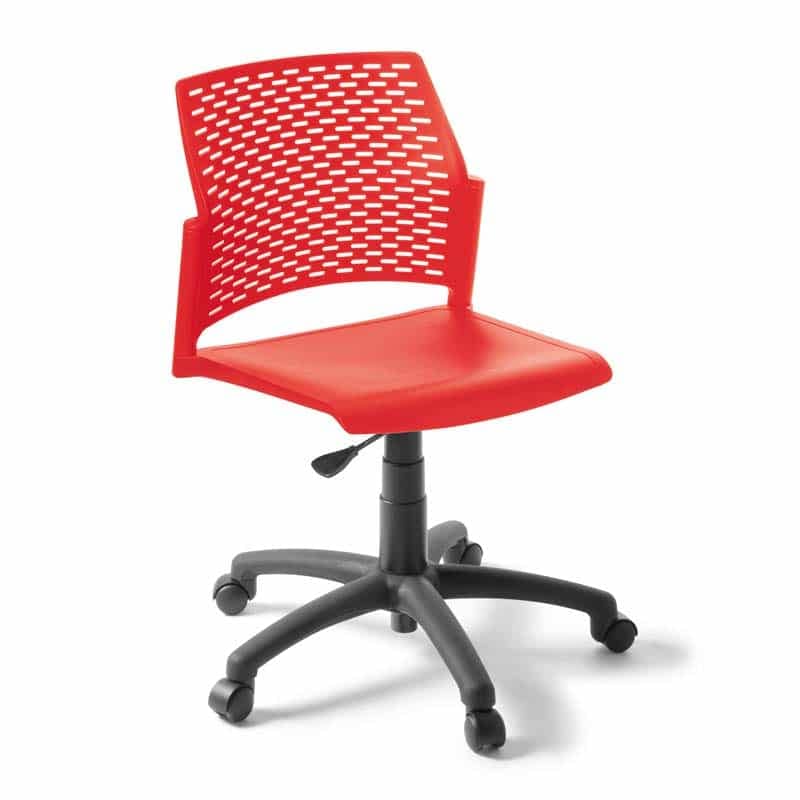 image of red punk draft chair