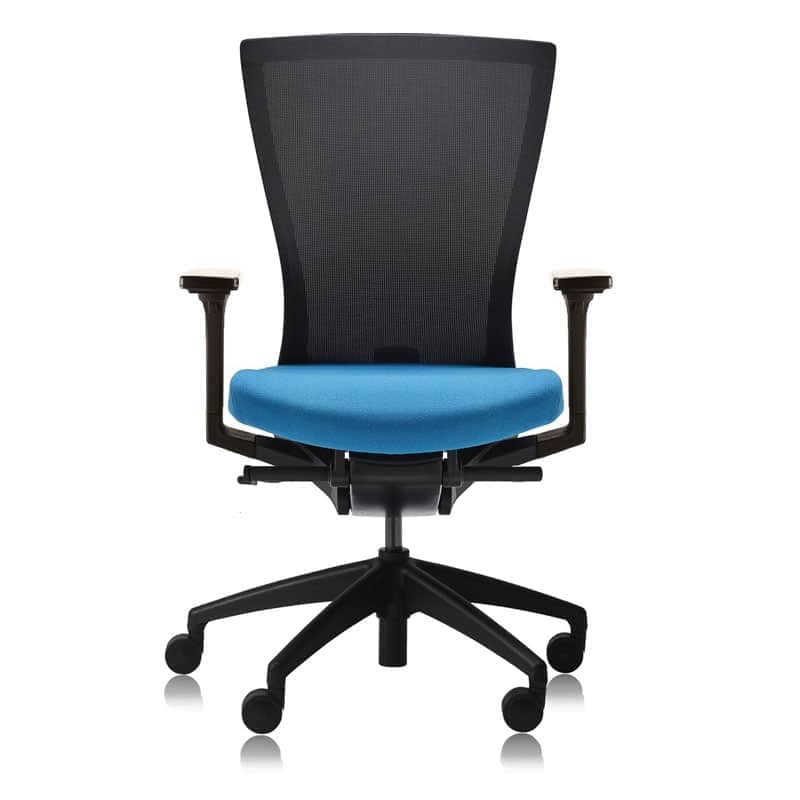 image of quora executive chair with blue seat